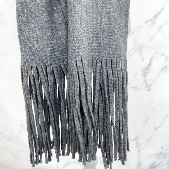 Lucky Brand | Dark Grey Solid Brushed Scarf - Picture 7 of 11